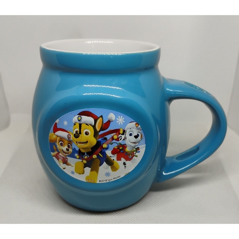 2018 Spin Master‎ PAW PATROL Christmas Holiday Winter Cocoa Tea Coffee Mug Cup